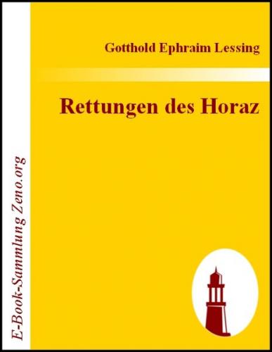 Rettungen des Horaz (Ebook - EPUB) 