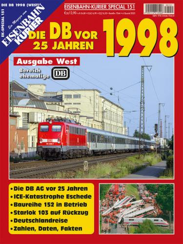 Die DB vor 25 Jahren - 1998 Ausgabe West 
