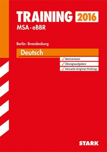 Training Mittlerer Schulabschluss Berlin/Brandenburg - Deutsch 