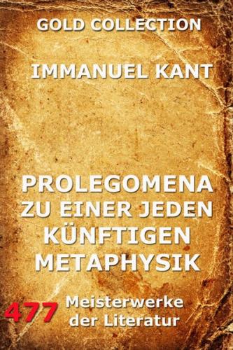 Prolegomena zu einer jeden künftigen Metaphysik (Ebook - EPUB) 