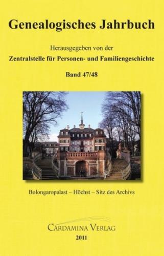 Genealogisches Jahrbuch Band 47/48 
