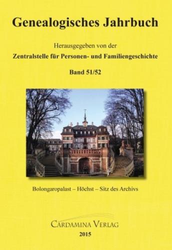 Genealogisches Jahrbuch Band 51/52 