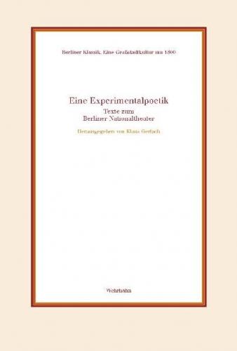 Eine Experimentalpoetik 