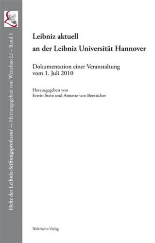 Leibniz aktuell an der Leibniz Universität Hannover 