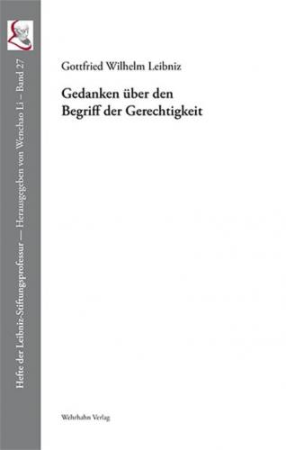 Gedanken über den Begriff der Gerechtigkeit 