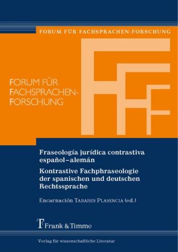 Fraseología jurídica contrastiva español–alemán 
