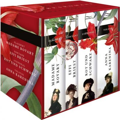 Die größten Liebesromane der Weltliteratur: Madame Bovary - Effi Briest - Rot und Schwarz - Anna Karenina 