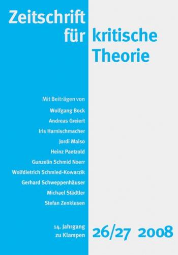 Zeitschrift für kritische Theorie / Zeitschrift für kritische Theorie, Heft 26/27 