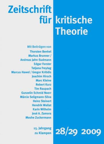 Zeitschrift für kritische Theorie / Zeitschrift für kritische Theorie, Heft 28/29 