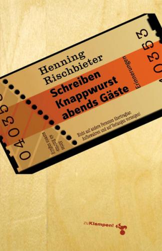 Schreiben, Knappwurst, abends Gäste 
