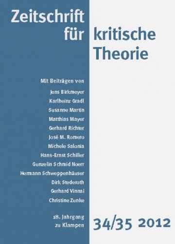 Zeitschrift für kritische Theorie / Zeitschrift für kritische Theorie, Heft 34/35 