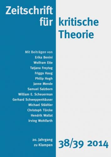 Zeitschrift für kritische Theorie / Zeitschrift für kritische Theorie, Heft 38/39 