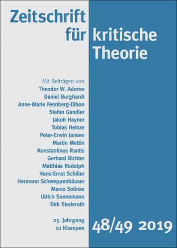 Zeitschrift für kritische Theorie / Zeitschrift für kritische Theorie, Heft 48/49 