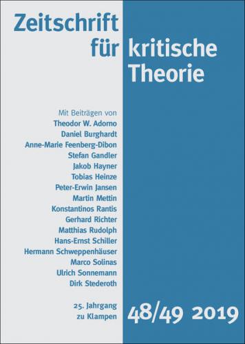 Zeitschrift für kritische Theorie, Heft 48/49 (Ebook - EPUB) 