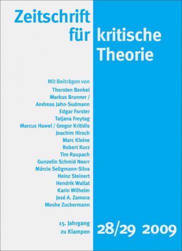 Zeitschrift für kritische Theorie / Zeitschrift für kritische Theorie, Heft 28/29 (Ebook - pdf) 