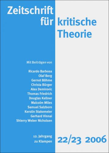 Zeitschrift für kritische Theorie / Zeitschrift für kritische Theorie, Heft 22/23 (Ebook - pdf) 