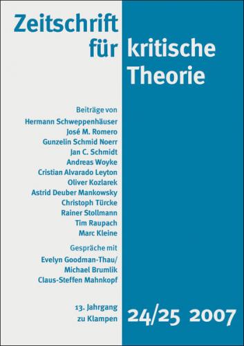 Zeitschrift für kritische Theorie / Zeitschrift für kritische Theorie, Heft 24/25 (Ebook - pdf) 