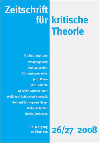 Zeitschrift für kritische Theorie / Zeitschrift für kritische Theorie, Heft 26/27 (Ebook - pdf) 