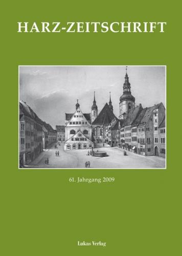 Harz-Zeitschrift für den Harz-Verein für Geschichte und Altertumskunde / Harz-Zeitschrift für den Harz-Verein für Geschichte und Altertumskunde 