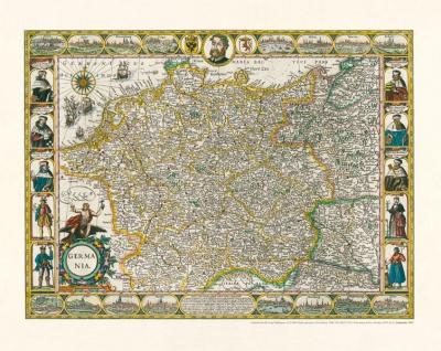 Historische Karte: Deutschland - Germania, 1607 