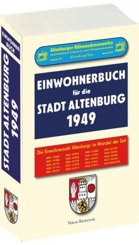 Adressbuch Einwohnerbuch für die Stadt ALTENBURG 1949 in THÜRINGEN 