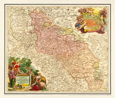 Historische Karte: Schlesien 1724 (Plano) 
