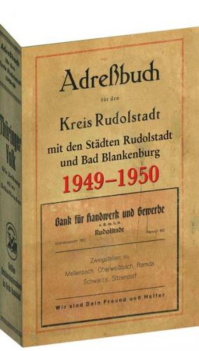 Adreßbuch - Stadt und Kreis Rudolstadt 1949-1950 