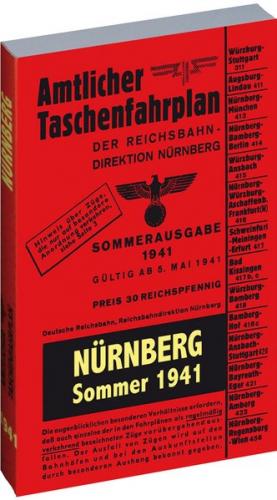 Amtlicher Taschenfahrplan NÜRNBERG - Sommer 1941 