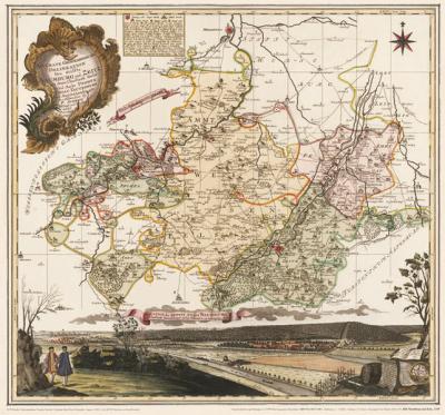 Historische Karte: Hochstift NAUMBURG-ZEITZ 1749 (Plano) 
