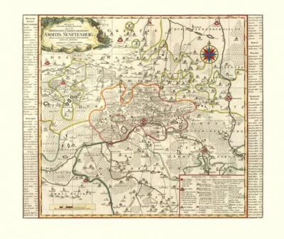 Historische Karte: Amt Senftenberg, 1757 (Plano) 