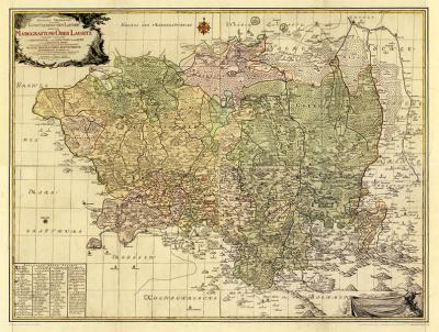 Historische Karte: MARKGRAFSCHAFT OBERLAUSITZ 1759 [gerollt] 