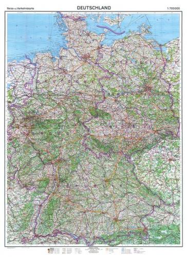 HISTORISCHE KARTE: DEUTSCHLAND 1961 