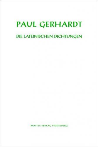Die lateinischen Dichtungen 