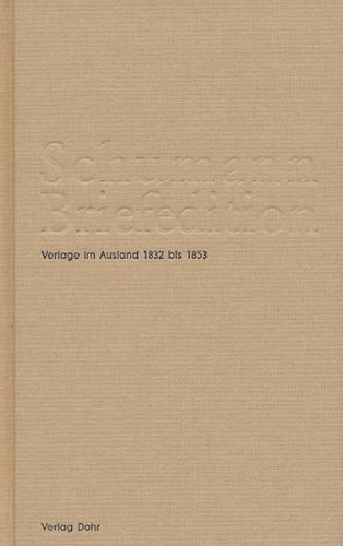 Schumann-Briefedition / Schumann-Briefedition III.8 