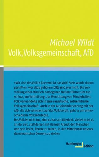 Volk, Volksgemeinschaft, AfD 