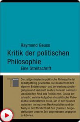 Kritik der politischen Philosophie (Ebook - EPUB) 