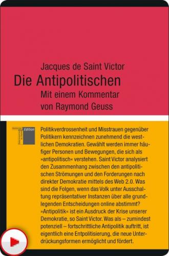 Die Antipolitischen (Ebook - pdf) 