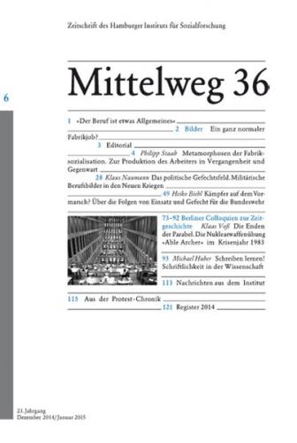 Das Subjekt bei der Arbeit Mittelweg 36 
