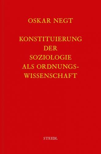 Werkausgabe Bd. 1 / Konstituierung der Soziologie als Ordnungswissenschaft (Ebook - EPUB) 