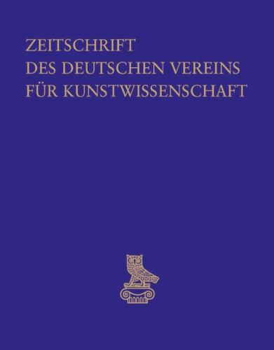 Zeitschrift des Deutschen Vereins für Kunstwissenschaft 