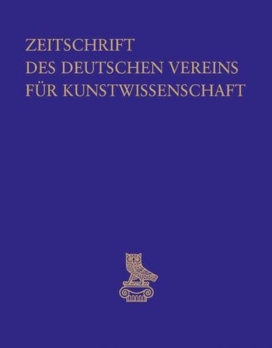 Zeitschrift des Deutschen Vereins für Kunstwissenschaft 