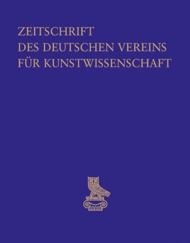 Zeitschrift des Deutschen Vereins für Kunstwissenschaft 