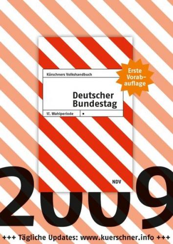 Sonderausgabe Kürschners Volkshandbuch Deutscher Bundestag 17. Wahlperiode 