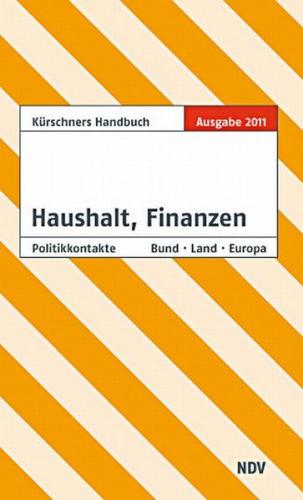 Kürschners Handbuch Haushalt, Finanzen 
