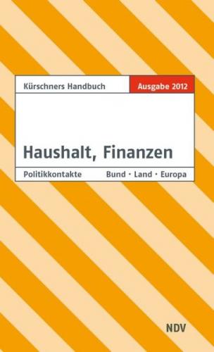 Kürschners Handbuch Haushalt, Finanzen 