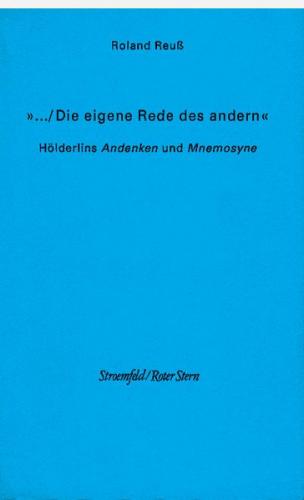 ... Die eigene Rede des andern 