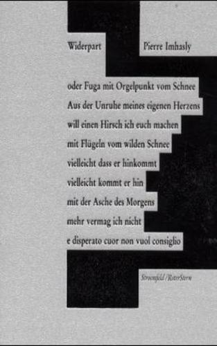 Widerpart oder Fuga mit Orgelpunkt vom Schnee 