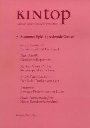 KINtop. Jahrbuch zur Erforschung des frühen Films / Stummes Spiel, sprechende Gesten 