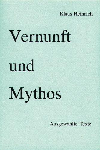 Vernunft und Mythos 