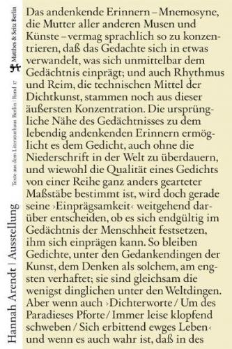 Von den Dichtern erwarten wir Wahrheit 